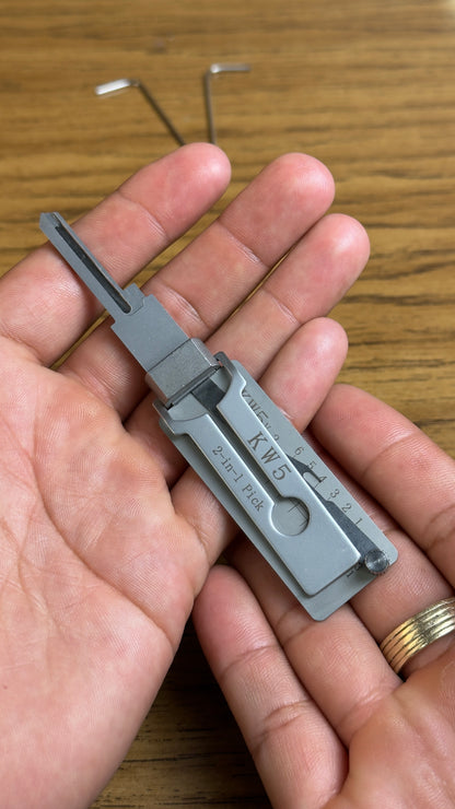 🔧 Lishi 2-in-1 KW5 — Pick + Decoder for Kwikset SmartKey 6-Pin